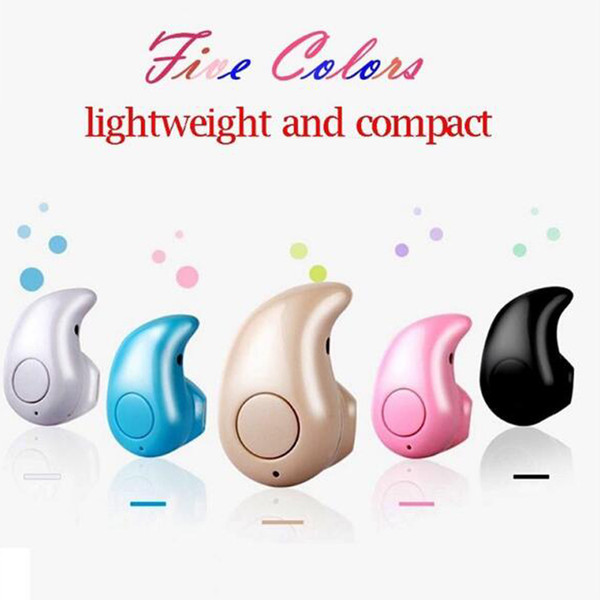 2017 New S530 Mini Wireless Bluetooth 4.0 Earphone Stereo Light Stealth Headphones Headset Earbud With Micro phone Universal with retail box