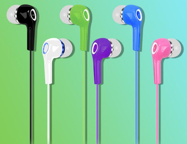 Colorful Crystal Line Headphones Universal Headset 3.5 In-ear Style Movement MP3 Headphones