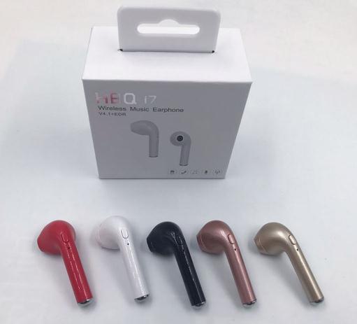 HBQ i7 Bluetooth Headset Wireless Mini Ear Plug Type Single Ear Stereo Headphones