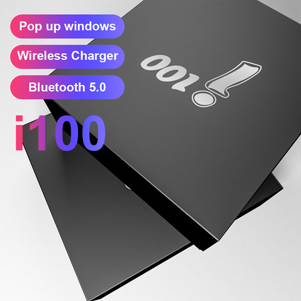 I100 TWS pop-up window supports high-quality wireless charging C-type interface headphones with quality beyond i12 i18 i9s