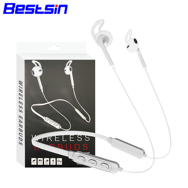 Bestsin S6-2 Bluetooth Wireless Earphone Sport headset Collar In-Ear for Samsung S8 S9 NOTE 9 iPhone X XS XSMAX