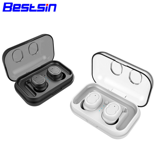 Bestsin TWS-8 wireless Bluetooth Earphone headset true earbuds bass bluetooth5.0 stereo 3d headset with Charging Box