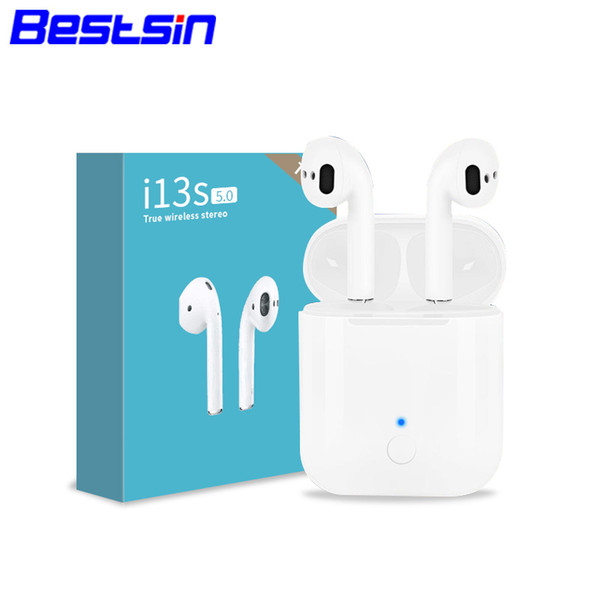 Bestisn i13s tws V5.0 Wireless Bluetooth Earphone Ture Stereo Earphones Colorful Touch Control Wireless Headset Earbuds For Iphone Xsamxa