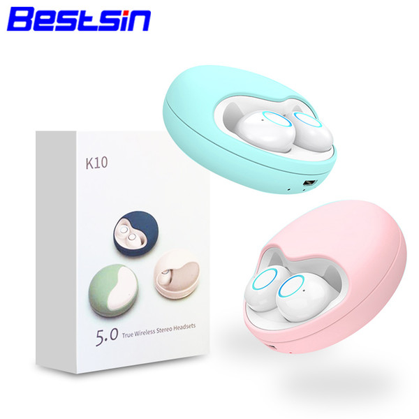 Bestisn K10 Tws Mini Bluetooth Earphones V5.0 Wireless Headphone Noise Canceling Stereo Sport Earbuds for IOS Android.