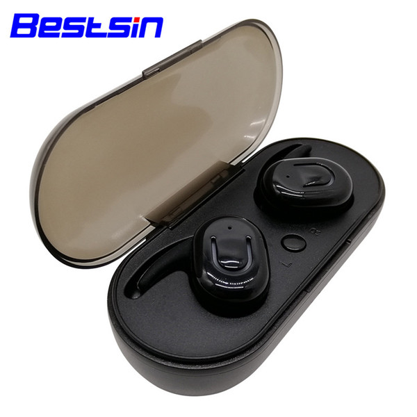 Bestsin New X19-TWS Wireless Bluetooth Headphones V5.0 Double Ear Earphones Headset Earbuds with charging box