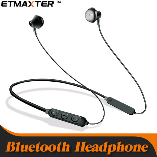 New A+ Bluetooth Headphones V5.0 Wireless Bluetooth Ear Hook Earbuds for iP 7 8 X Xs max Earphones with retail package