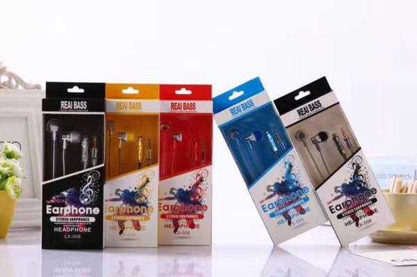 Wholesale LX008 Headphones 3.5mm Earphones Earbuds for Android iPhone as Good Cost Effective Gift Headsets