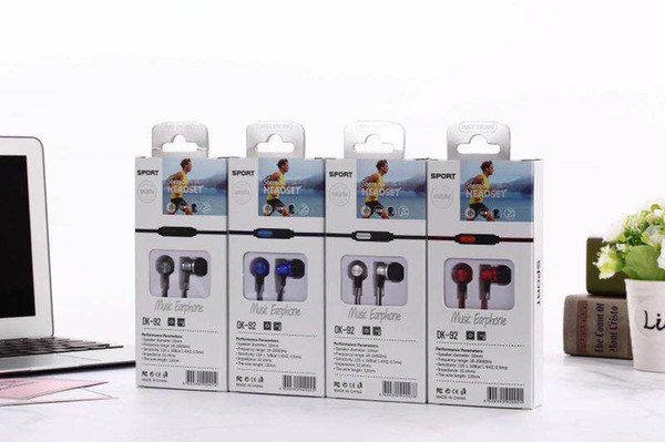 Wholesale DK92 Headphones 3.5mm Earphones Earbuds for Android iPhone as Good Cost Effective Gift Headsets