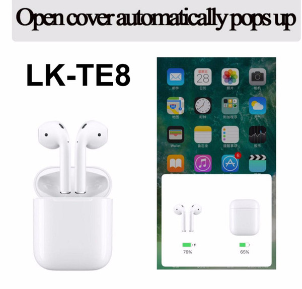 New LK-TE9 TWS Bluetooth 5.0 Earbuds VS i9s TWS Wireless Earphones Support Touch Control Wireless Charging Binaural Calling