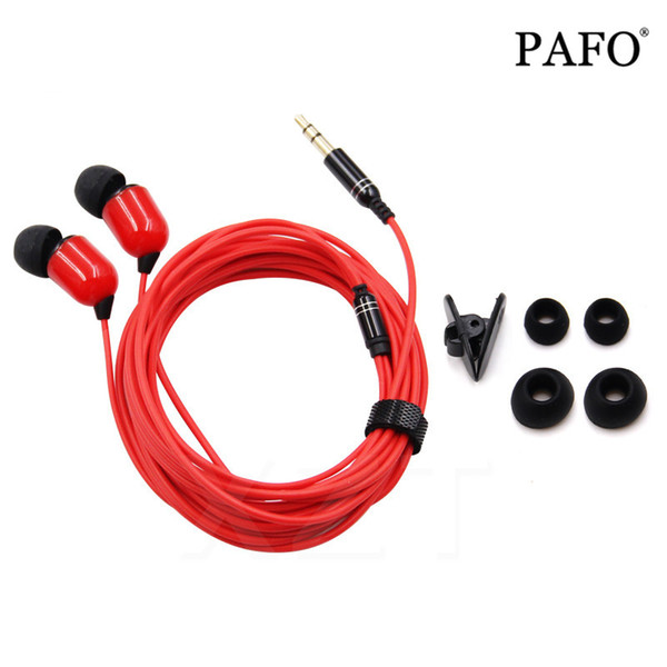 Wired Earphone Monitor Headphone High Quality 300cm Long Earphones in ear 3.5mm Stereo Headset for xiaomi iphone 5 6 Phone