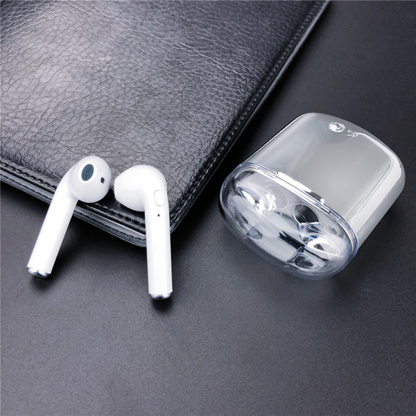 2018 New I7s Earphone Binaural Wireless Bluetooth Headset TWS Earphone with Charging Bin Plating Headphones for I7s Plus #2