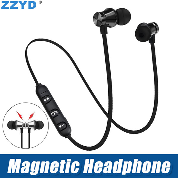 ZZYD Magnetic Headphones Noise Canceling In-Ear XT-11 Headsets Bluetooth Wireless Earphones for iP8 8s Max Samsung with Retail Box