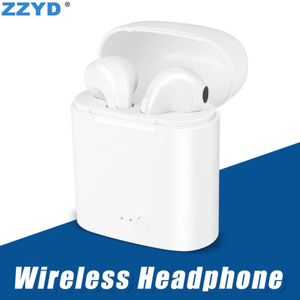 ZZYD I7S TWS Wireless Bluetooth Headphones Headset Earphones Earbuds with Charging Box for IPhone Xs Android with Package