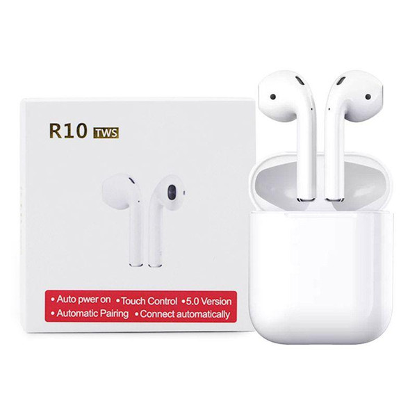 ZZYD R10 TWS Bluetooth Earphone Wireless Bluetooth 5.0 Headphone Touch Control Double Mini Earbuds Sport Sweatproof Headset With Mic Chargin