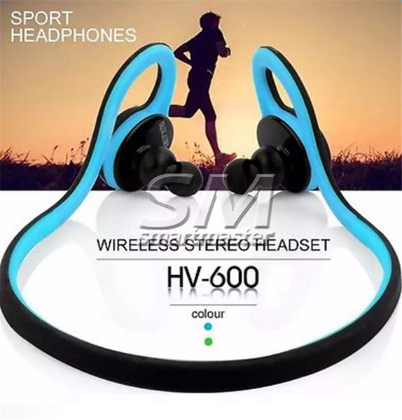 HV600 Bluetooth 4.1 Wireless Sports Headset Stereo Headphone Handsfree Wearing Style Outdoor Running For Smart Mobile Phone With retail pack