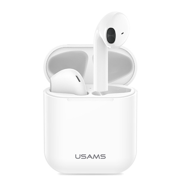 USAMS Wireless Bluetooth Headphones USAMS-LU TWS Bluetooth 5.0 Touch Control Wireless Earbuds Earphones with Charging Case