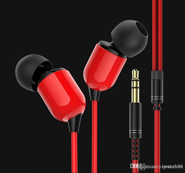 10pcs 3.5mm In Ear 3M Cable Monitor Stereo Earphone Headphone Headset Bass Sub Woofer for Universal Phone Tablet PC MP3 MP4 PSP Game player