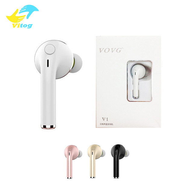 V1 Mini Wireless Bluetooth Headphones Music Handsfree Car Driver Headset Phone Stealth Earbuds With Microphone for iphone xs samsung s9