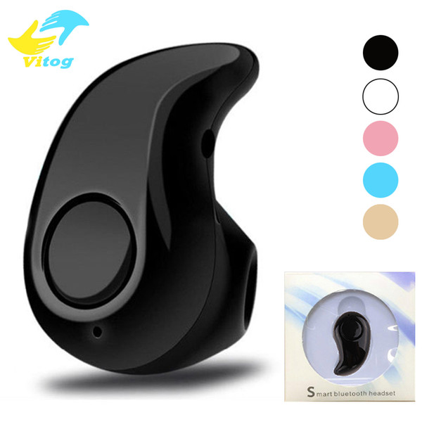 For Iphone Samsung S530 Mini Wireless Bluetooth Headphones Stereo Light Stealth Headphones Headset Earbud With Micro with retail box