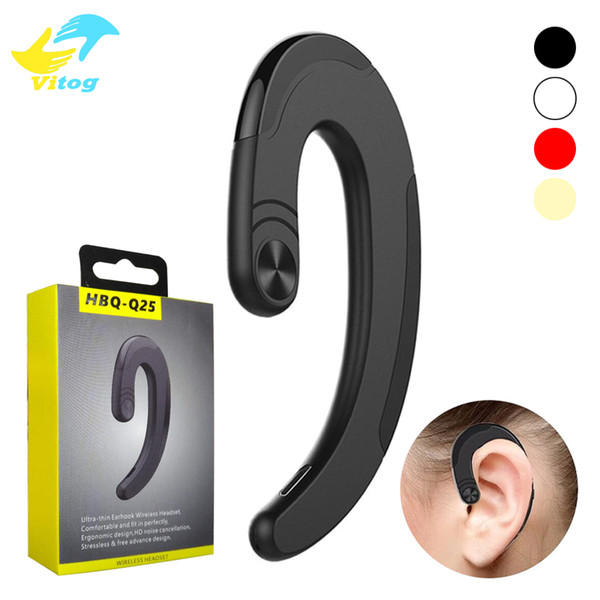 Original HBQ-Q25 Cordless Wireless Bluetooth Headphones Earphones Waterproof Bluetooth Earbuds Sports Headset Bone Conduction Earphone