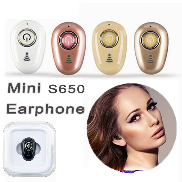 Portable S650 Mini Wireless Bluetooth Earphones Sporting Headset Handsfree Headphone For Samsung Huawei Lenovo Xiaomi iPhone