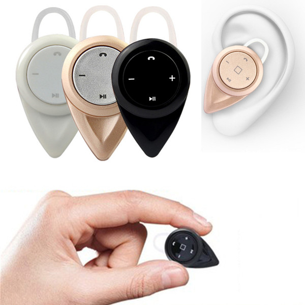 Black A9 Mini Wireless 360 Degree High-quality Stereo Music V4.0 Bluetooth Version Headset Hand-Free Earphone with Mic For iphone Samsung