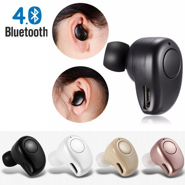 Black Blutooth Headset Microphone Mini S530 Plus Earphone Micro Earpiece Sport Music Stero music Headset Retail Box for iphone7plus iphone8