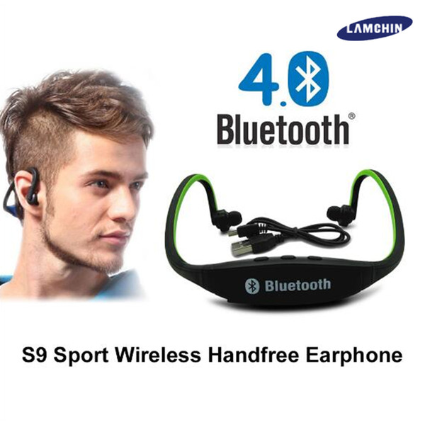 S9 Bluetooth Wireless Stereo Headset Sports Bluetooth Speaker Neckband Earphone Bluetooth 4.0 With Retail Package