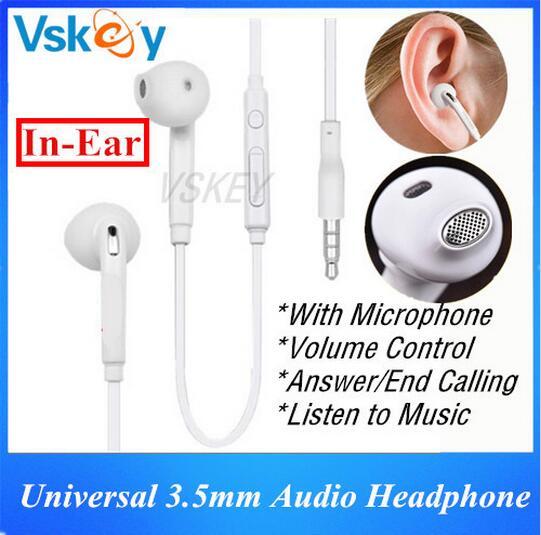 Stereo In-Ear Earphones Headphone For Samsung Galaxy S6 S7 Edge A3 A5 Huawei Xiaomi Sony LG Android Cellphone With Mic & Volume Control