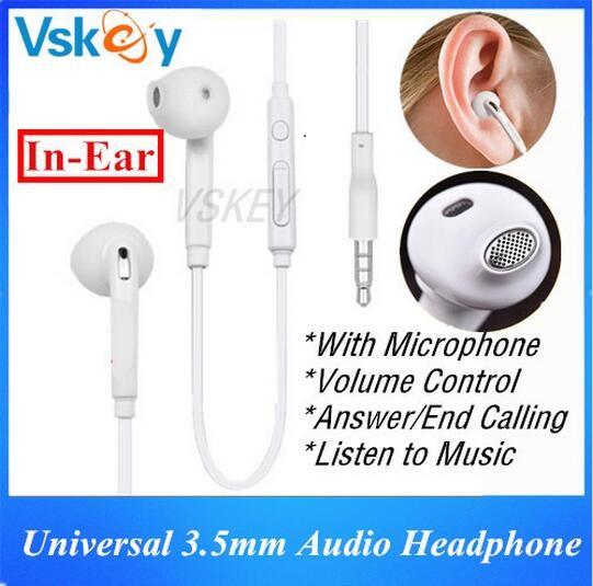 Stereo Quality In-Ear Earphones With Mic & Volume Control Headphone For Samsung Galaxy S6 S7 Edge S8 Sony HTC Xiaomi Huawei and More Android