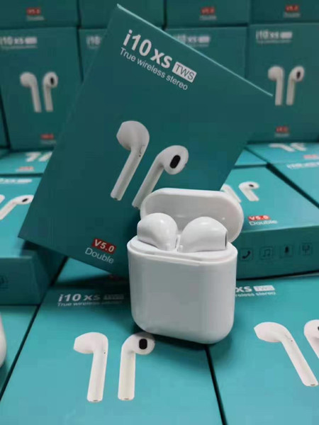 i10xs TWS Bluetooth 5.0 Headphone Twins Dual Ear Talking Earphone with Auto Pairing for Android Iphone Earbuds i7s i8 i9s tws