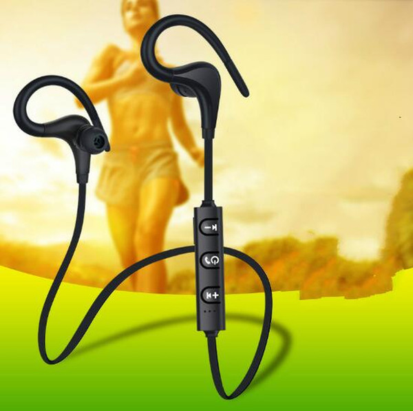 bt1 BT-1 Wireless Bluetooth Headphones Sport Earhook Earbuds Stereo Over-Ear Wireless Neckband Headset Headphones with Mic for iphone 8 X