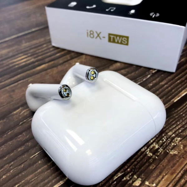 i8X TWS Ifans Double Earphone Magnetic Bluetooth 4.2 Earphone Wireless Charging Box for iPhone X 8 6 Samsung Android Xiaomi i7s