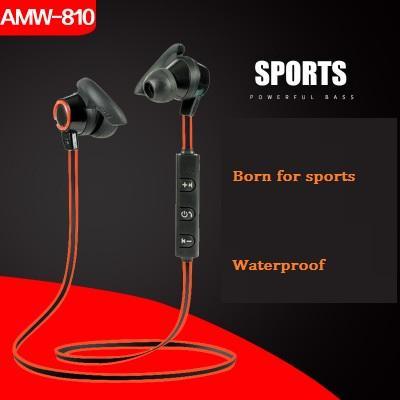 AMW-810 Bluetooth Earphones Wireless Sport Earbuds Stereo In-Ear Headsets Sports Ear Hooks Head Phones with MIC for Iphone 8 x samsung Mi