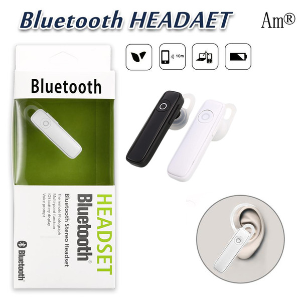 M165 Hot Wireless Stereo Bluetooth Headset Earphone mini wireless bluetooth handfree universal for all phone