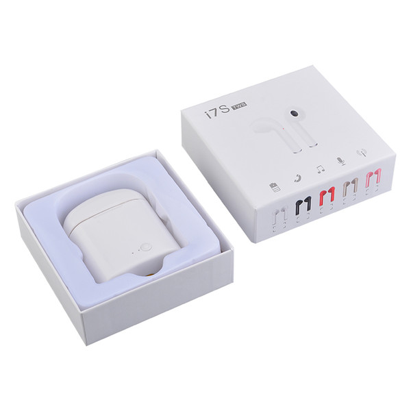 I7 I7S TWS Twins Bluetooth Earbuds Mini Wireless Earphones Headset with Mic Stereo V4.2 Headphone for Iphone Android With Charge box