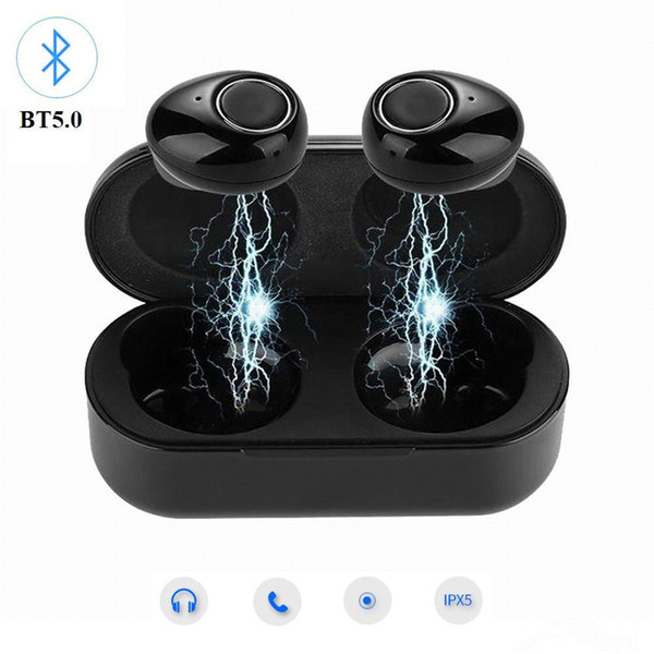 K15 Mini Twins Wireless Bluetooth 5.0 Stereo Headset Waterproof Sport In Ear Earphones TWS Earbuds Earphones With Charging Pack