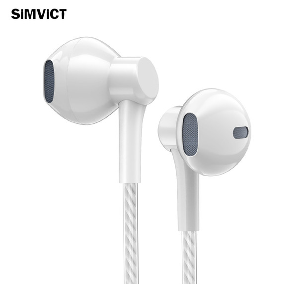 Simvict N5 la mitad en la oreja los auriculares bajo sonido deporte auriculares con micrófono auriculares para juegos para teléfonos Iphone