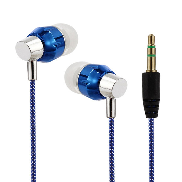 Universal 3.5mm In-Ear Stereo Earbuds Earphone For Cell Phone Wired Earphone Free shipping made in China