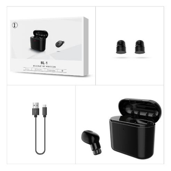 For Apple BL1 wireless Bluetooth invisible mini running sports binaural 300 mAh with charging box Bluetooth headset