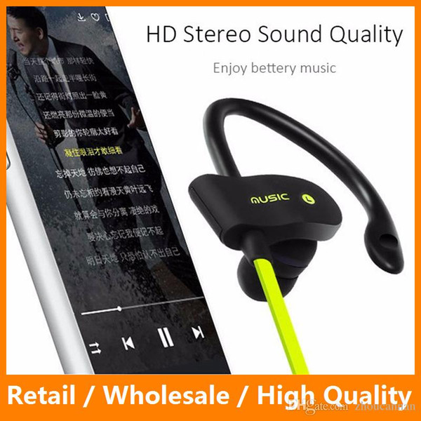 Bluetooth 4.1 Wireless Headphones Ear Hook Fashion Sport Running Earphones Stereo MP3 Music Player Earbuds Headset with Microphone