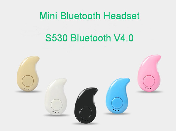 S530 Bluetooth V4.0 Mini Wireless Stereo In-Ear Earphone Headphone Headset for iPhone 6 / iPhone 6 Plus Smart Phones support andriod