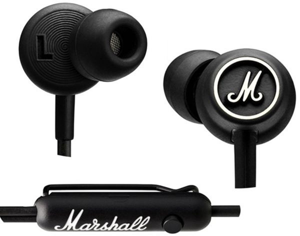 Marshall MODE Headphones In Ear Headset Black Earphones With Mic HiFi Ear Buds Headphones Universal For Mobile Phones top selling MOQ15