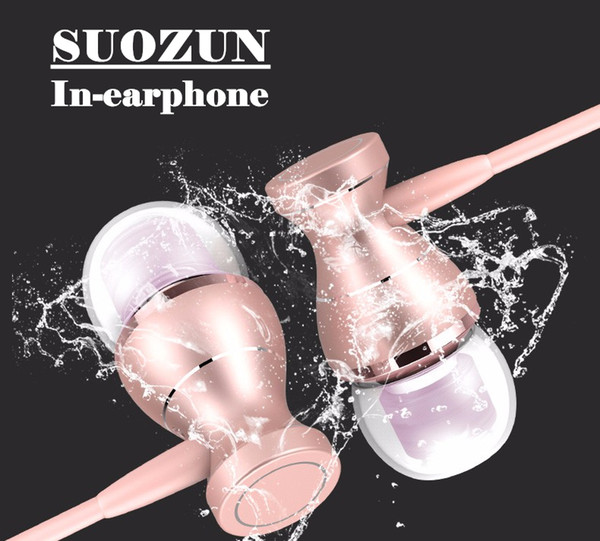 SUOZUN In-Ear Earphone Headset In-line Control Magnetic Clarity Stereo Sound With Mic Earphones For iPhone Mobile Phone MP3 MP4