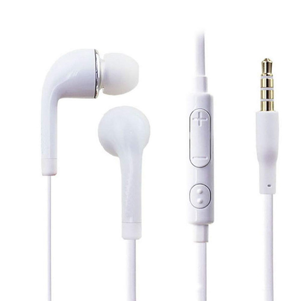 High quality In-Ear J5 Headphones Earphone with Volume Remote Control Mic Flat Cable for Samsung Huawei Sony etc