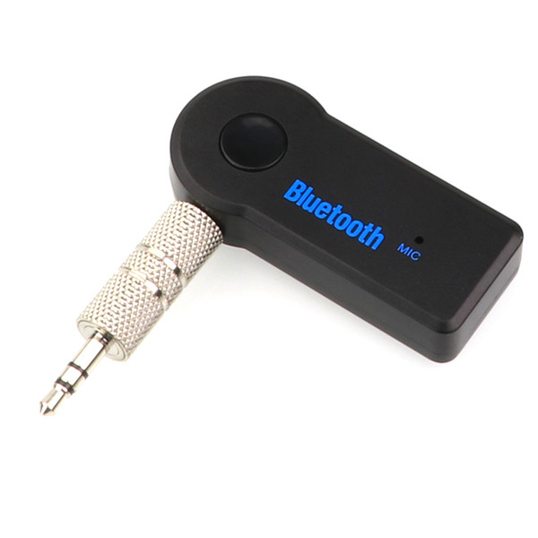 Universal 3.5mm Bluetooth Car Kit A2DP Wireless AUX Audio Music Receiver Adapter Handsfree with Mic For Phone MP3 Retail Box