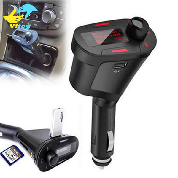 Mini Portable Car Kit MP3 Player Wireless FM Transmitter Auto Radio Adapter FM Modulator Stereo Audio Receiver LCD 3 Color