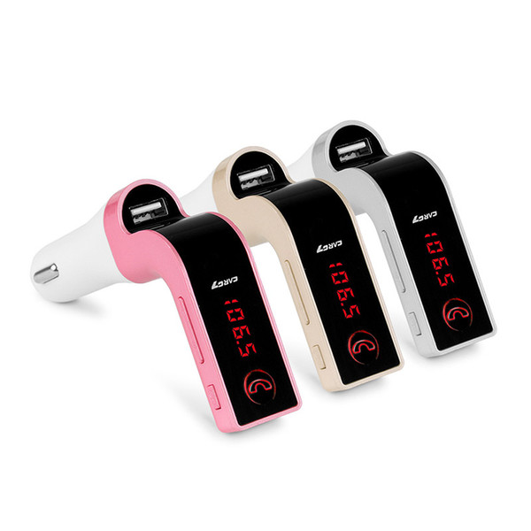 G7 Bluetooth MP3 Radio Player FM car Transmitter Modulator Kit Support Hands-free SD TF Card for samsung iphone huawei factory outlet