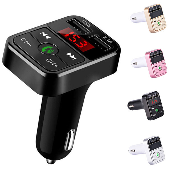 Newest B2 Wireless Bluetooth Multifunction FM Transmitter USB Car charger Mini MP3 Player Car Kit Holder TF Card HandsFree Headset Modulator