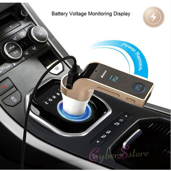 Original G7 Bluetooth Car Kit Handsfree FM Transmitter Radio MP3 Player USB Charger & AUX TF cards slots